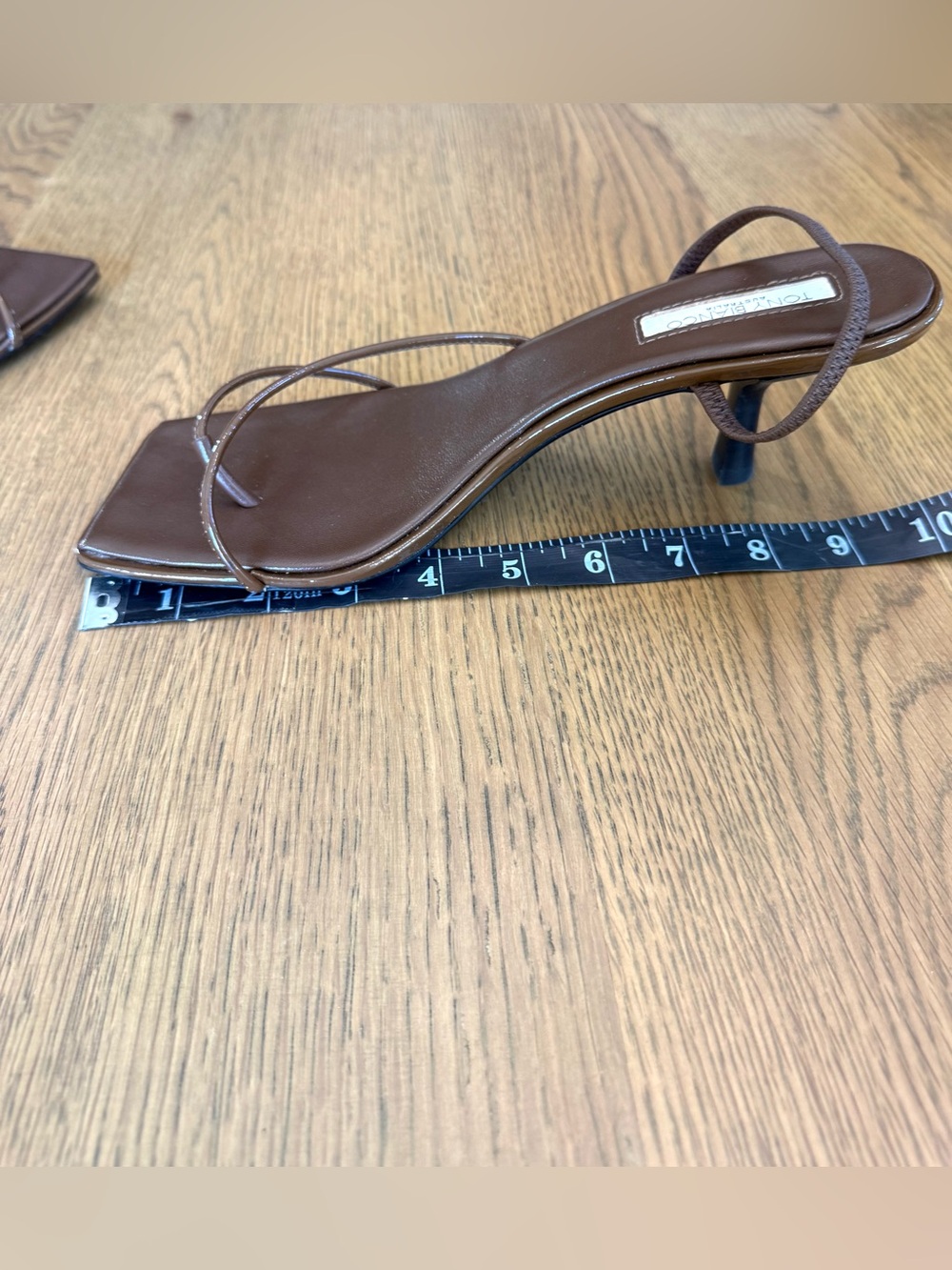 Tony Bianco Ruma Brown Kitten Heel Sandals NIB Sz 9 - Picture 7 of 16